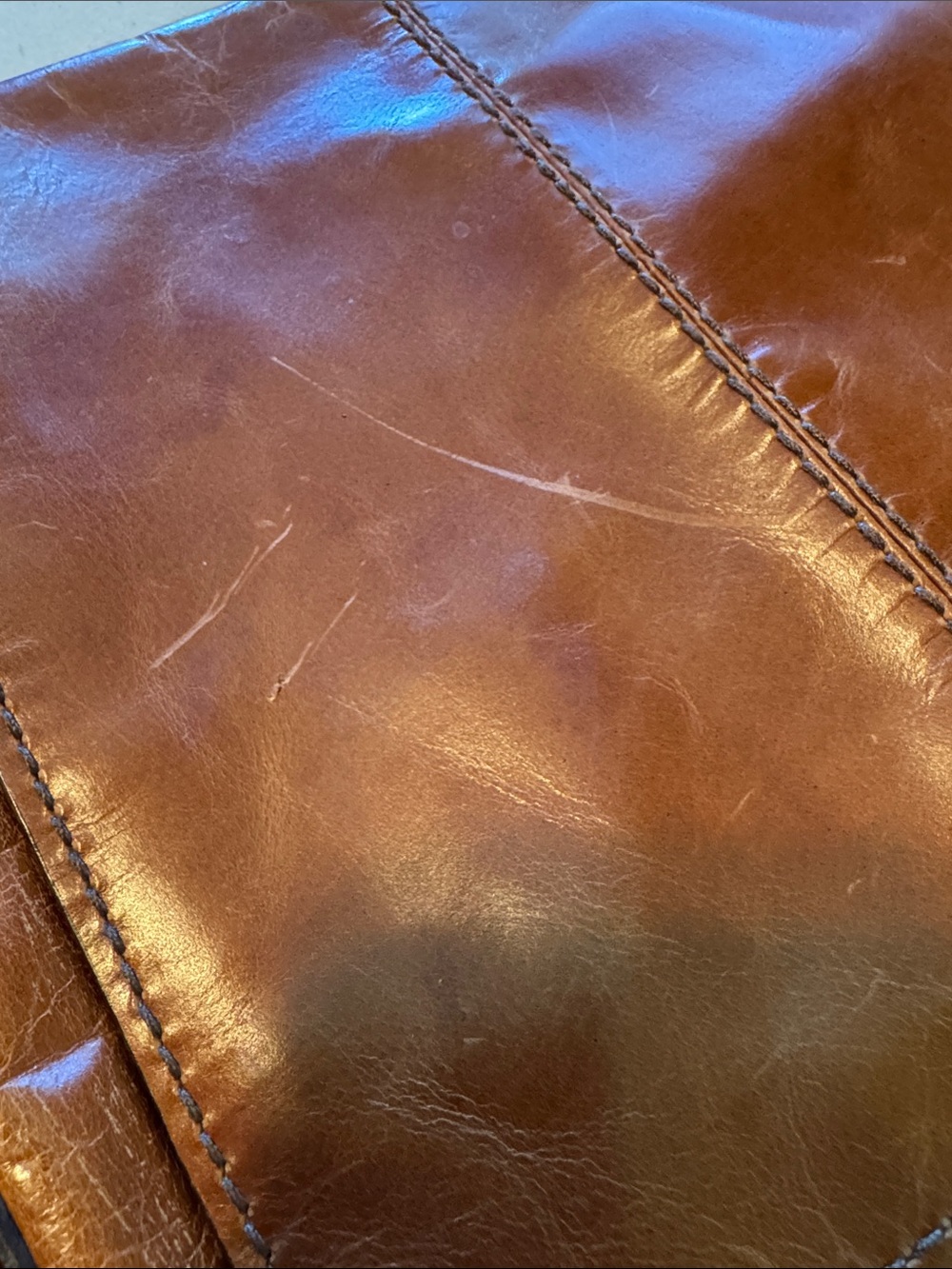 Fossil Men's Brown Leather Crossbody Messenger Bag - Picture 9 of 10